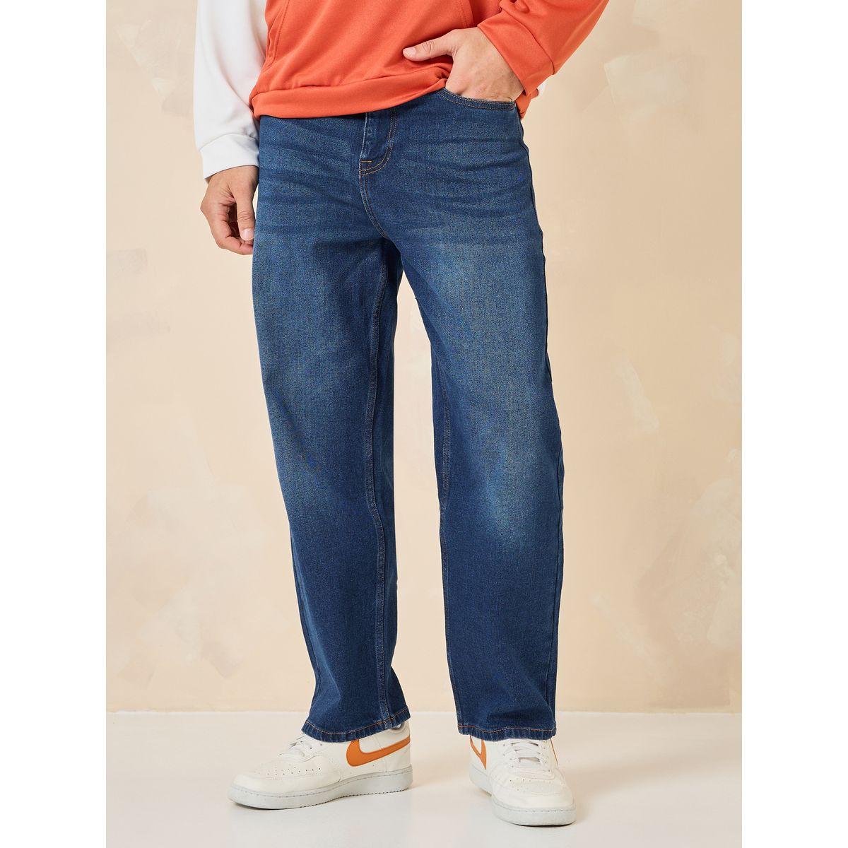 Styli Cotton Stretch 5-Pocket Loose Fit Jeans-men-clothing-bottoms-jeans-image-1