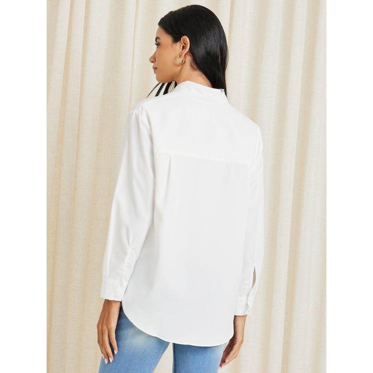 Styli Elevate Oversized Shirt With Schiffli Front Pocket-women-clothing-shirtsandblouses-shirts-image-6