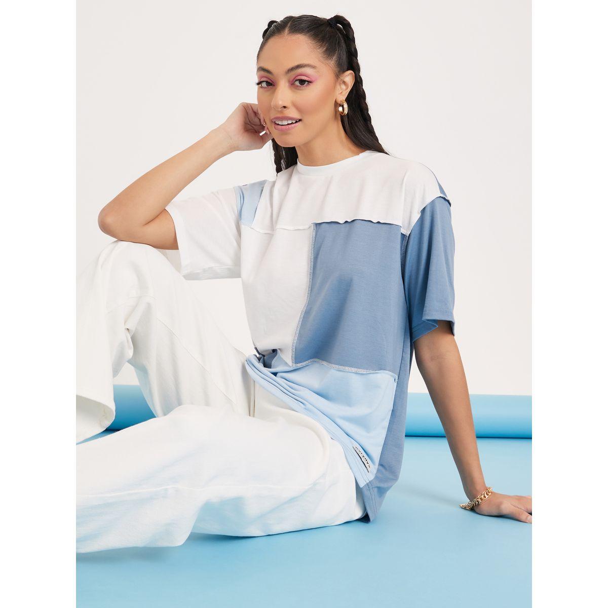 تيشيرت بنمط كتل الالوان-women-clothing-tshirts-image-1