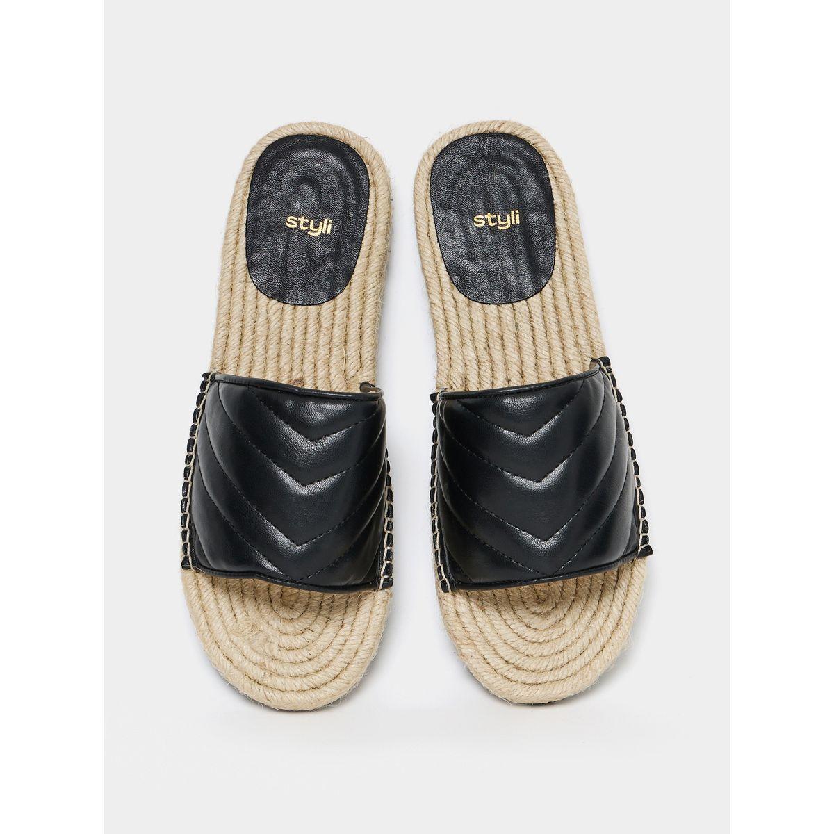 Styli Thick Cushion Strap Flat Sandal-women-shoes-sandals-flats-image-5