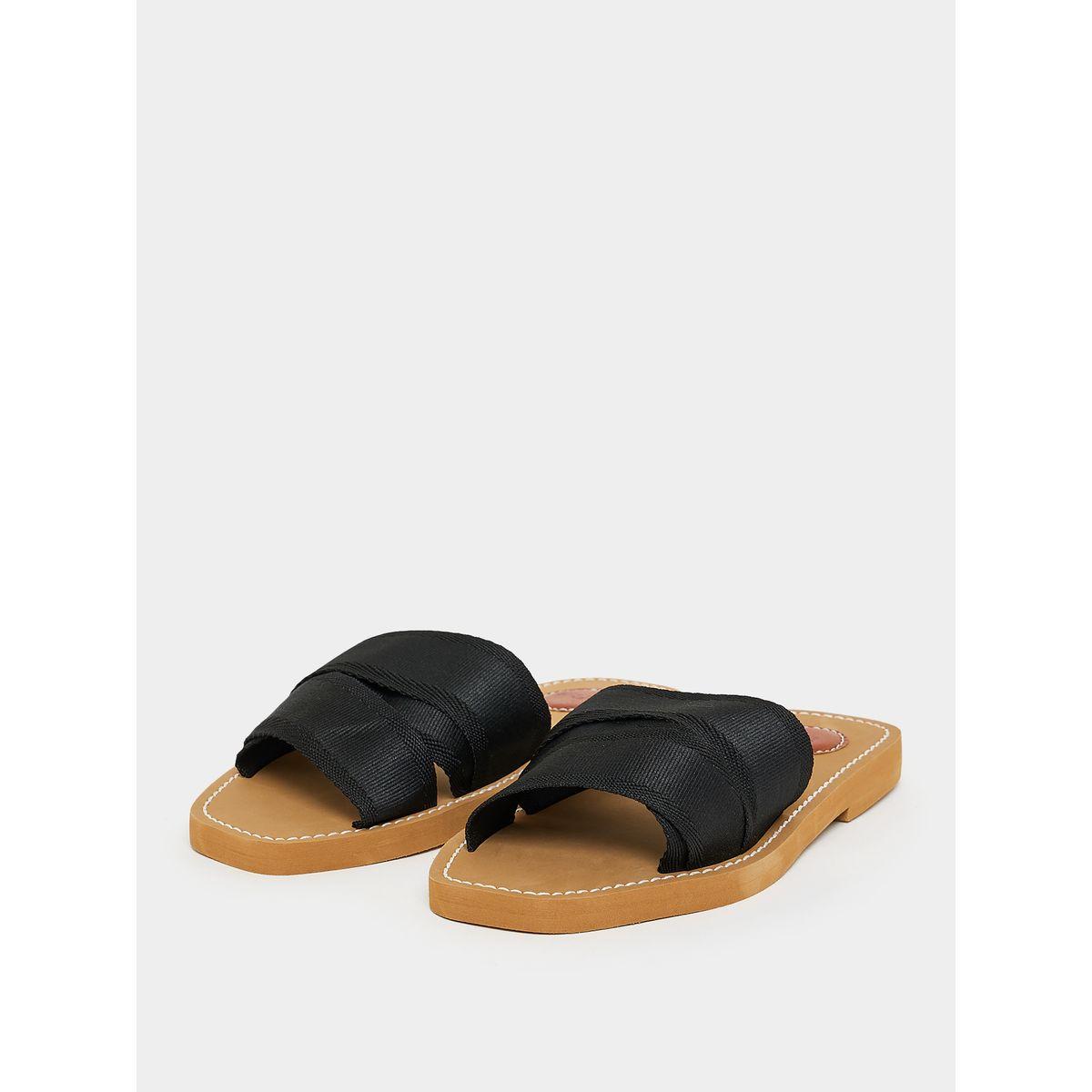 Styli Cross Strap Flat Sandals-women-shoes-sandals-flats-image-2