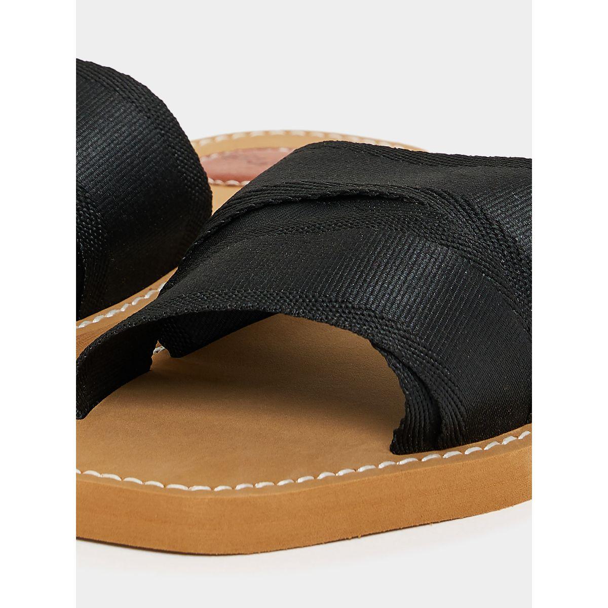 Styli Cross Strap Flat Sandals-women-shoes-sandals-flats-image-5