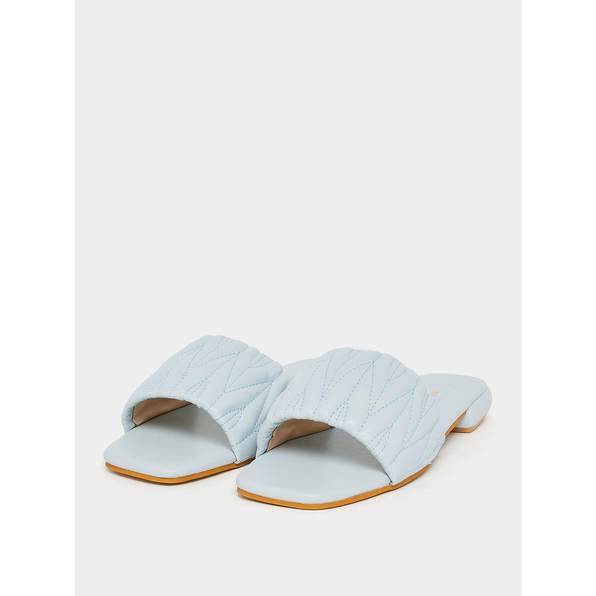 Styli Quilted Frill Strap Heel Sandals-women-shoes-heels-image-3
