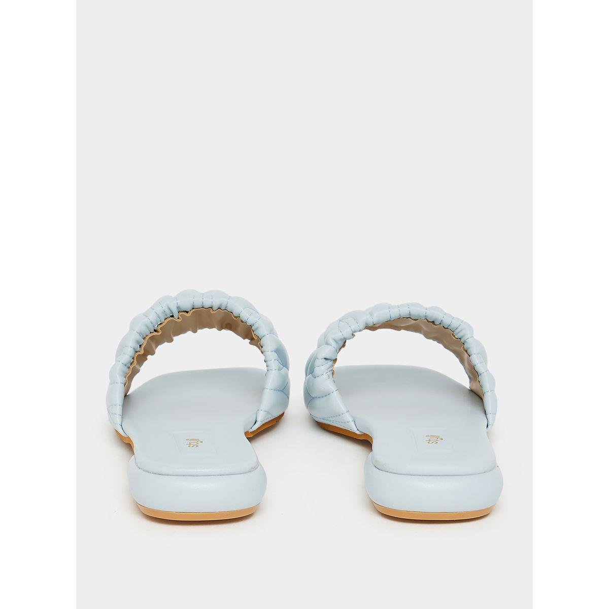 Styli Quilted Frill Strap Heel Sandals-women-shoes-heels-image-4