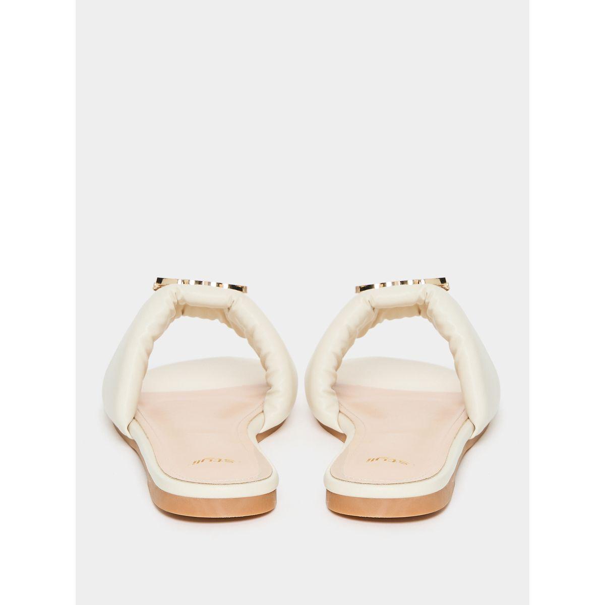 Styli Metal Accent Flat Sandal-women-shoes-heels-image-3
