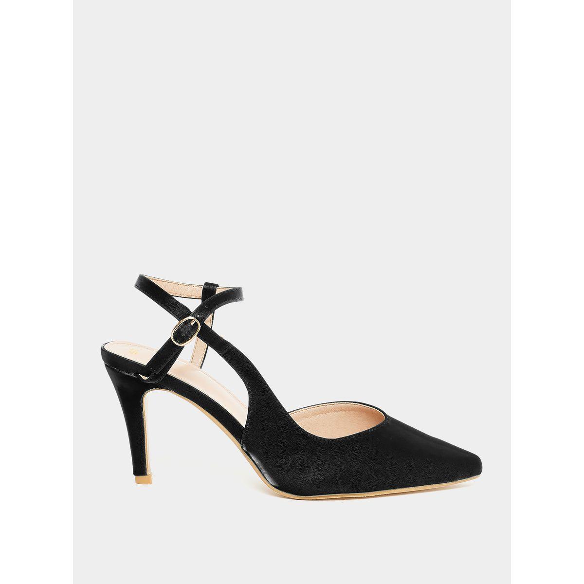 Styli Pointed Toe Ankle Strap Heel Sandals-women-shoes-heels-image-2