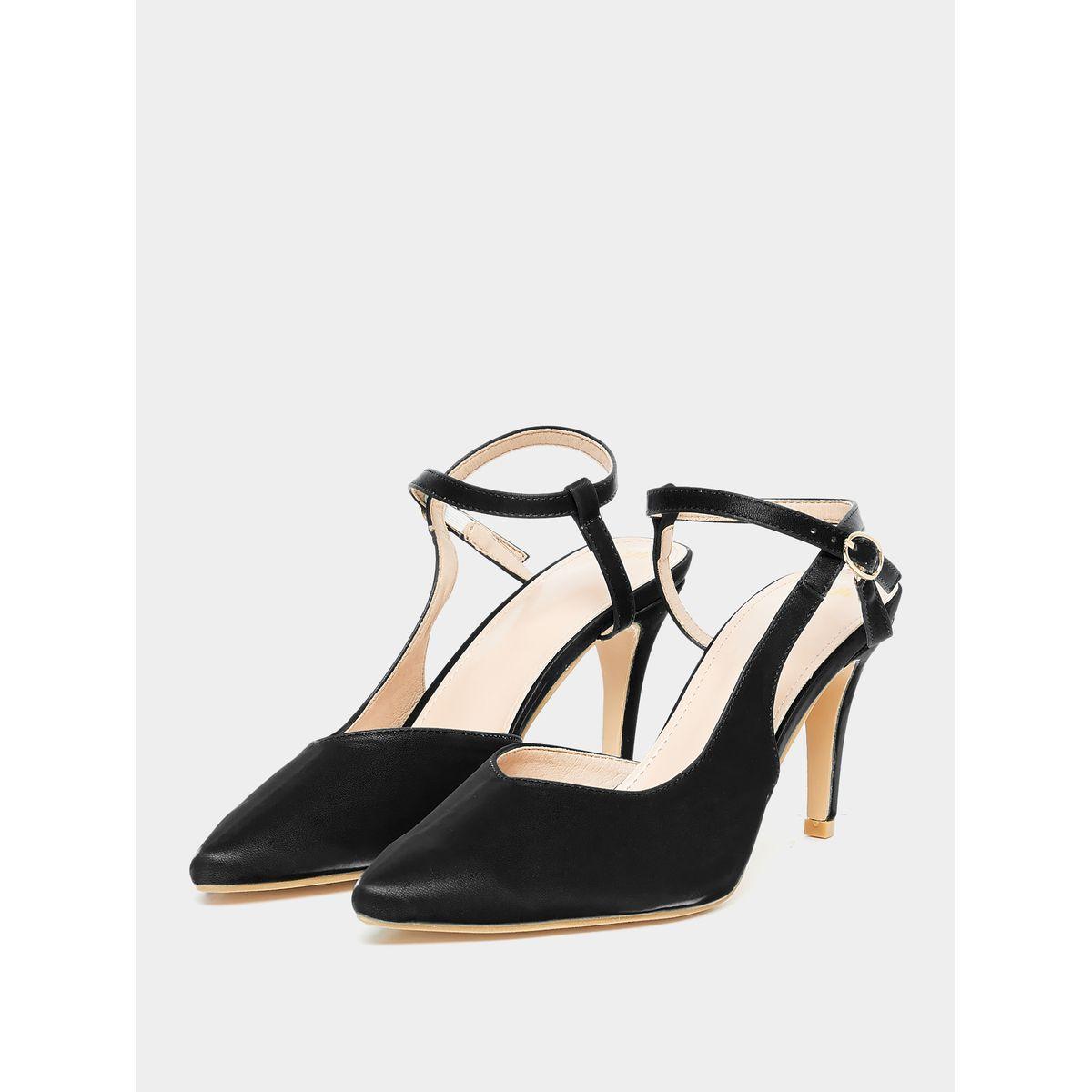 Styli Pointed Toe Ankle Strap Heel Sandals-women-shoes-heels-image-3