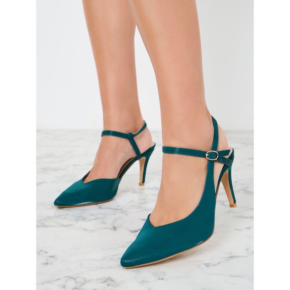 Styli Pointed Toe Ankle Strap Heel Sandals-women-shoes-heels-image-1