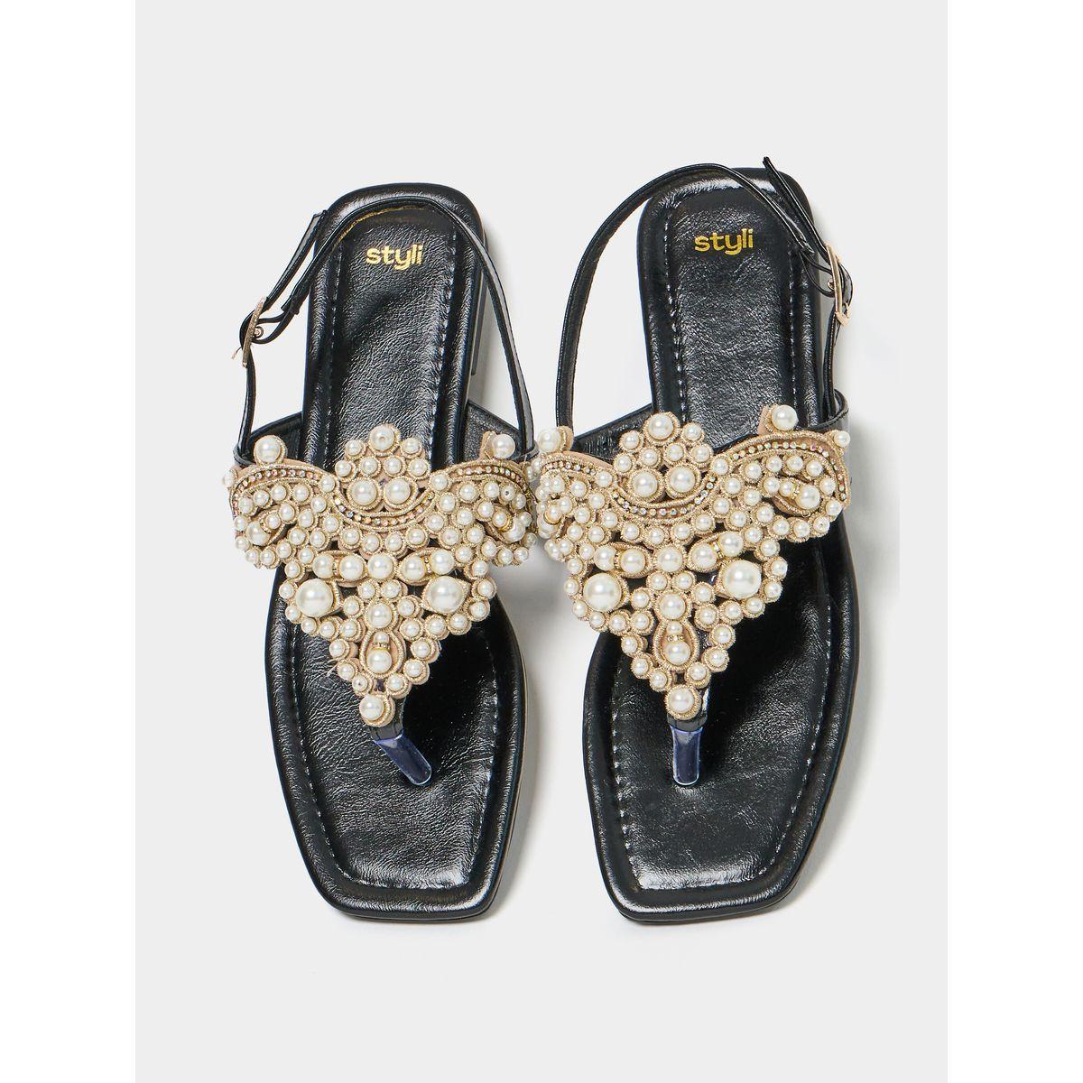 صندل فلات بمقدمة مدببة-women-shoes-sandals-flats-image-5
