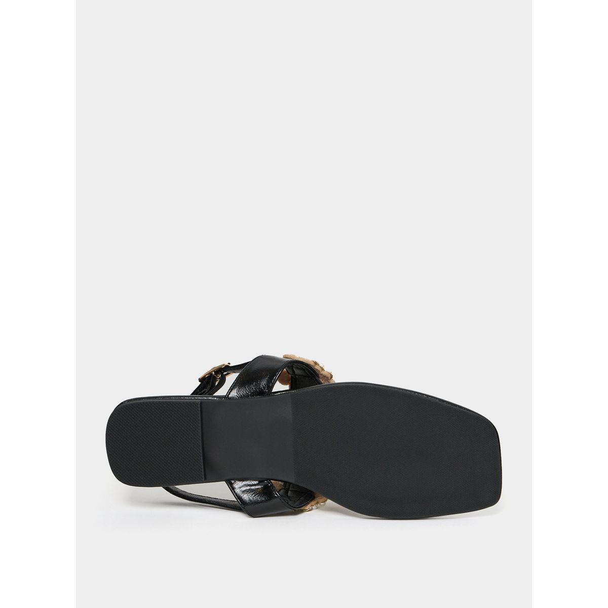 Styli Embellished Pointed Toe Flat Sandal-women-shoes-sandals-flats-image-7