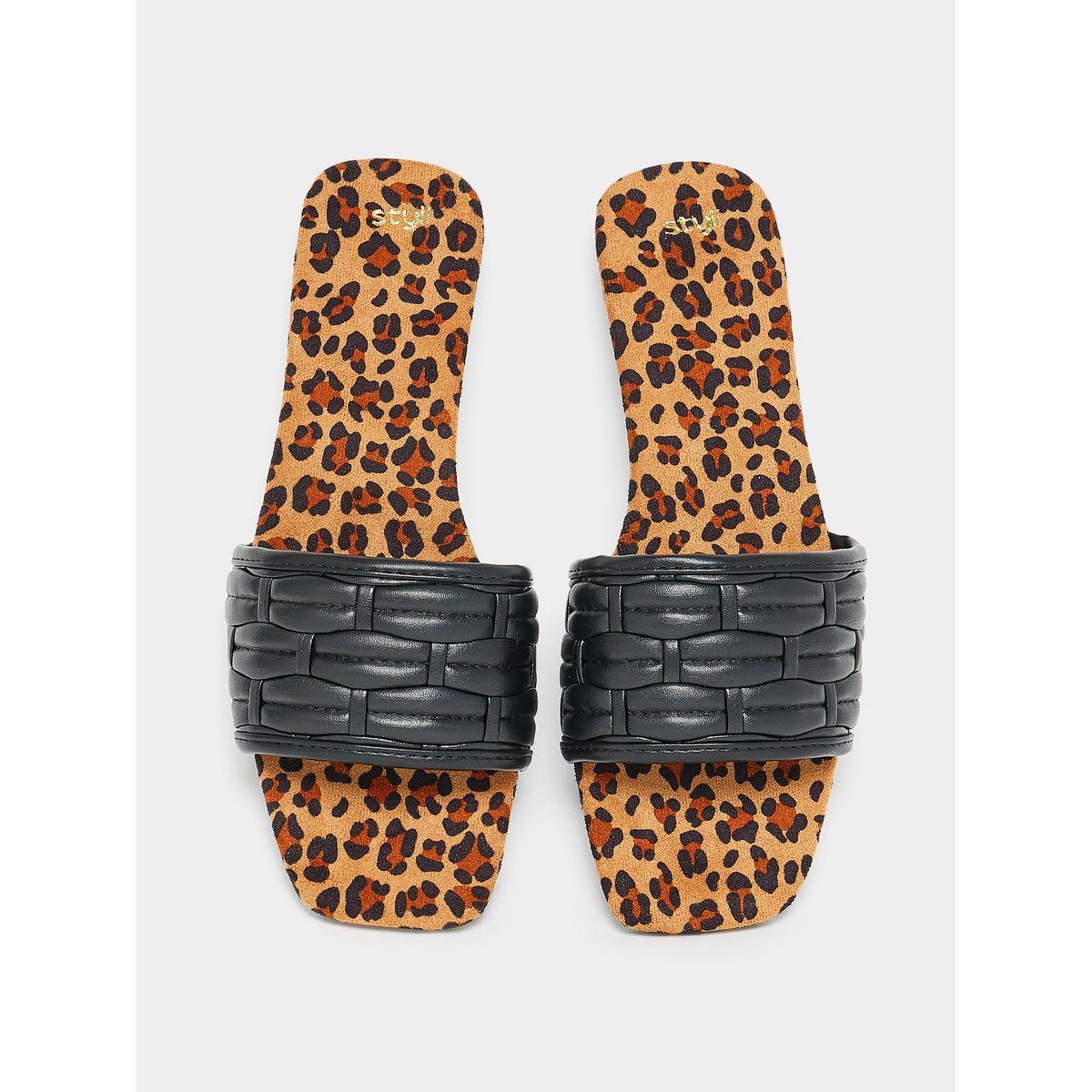 Styli Animal Print Footbed Flat Sandals-women-shoes-sandals-flats-image-5