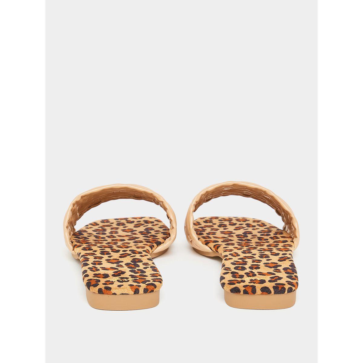 Styli Animal Print Footbed Flat Sandals-women-shoes-sandals-flats-image-4