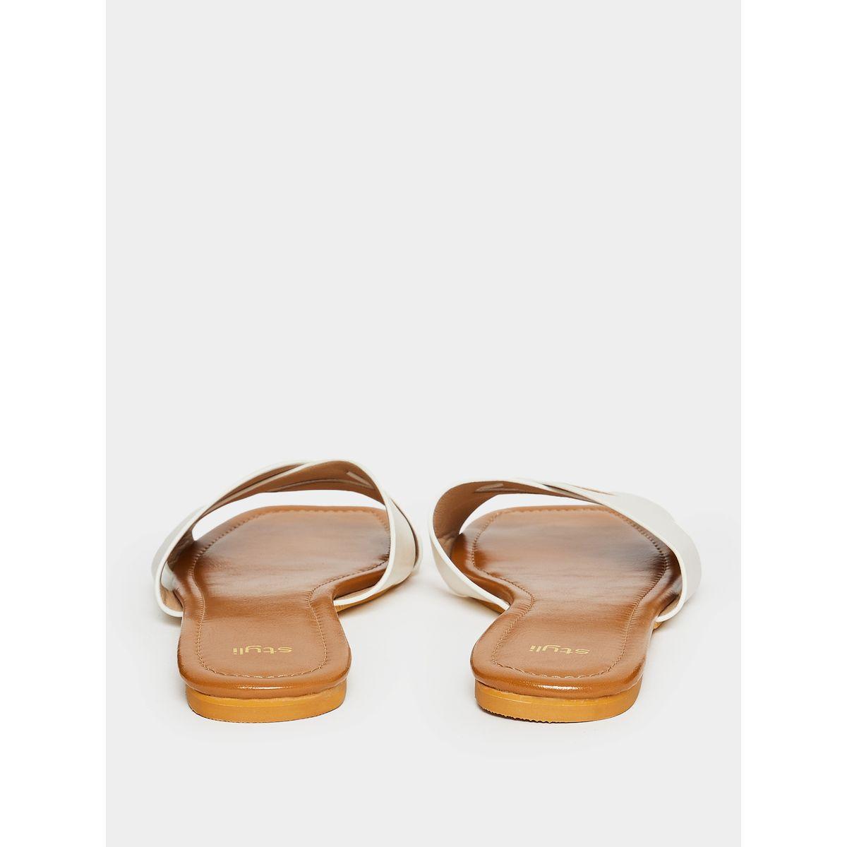 Styli Cross Band Strap Flat Sandals-women-shoes-sandals-flats-image-3