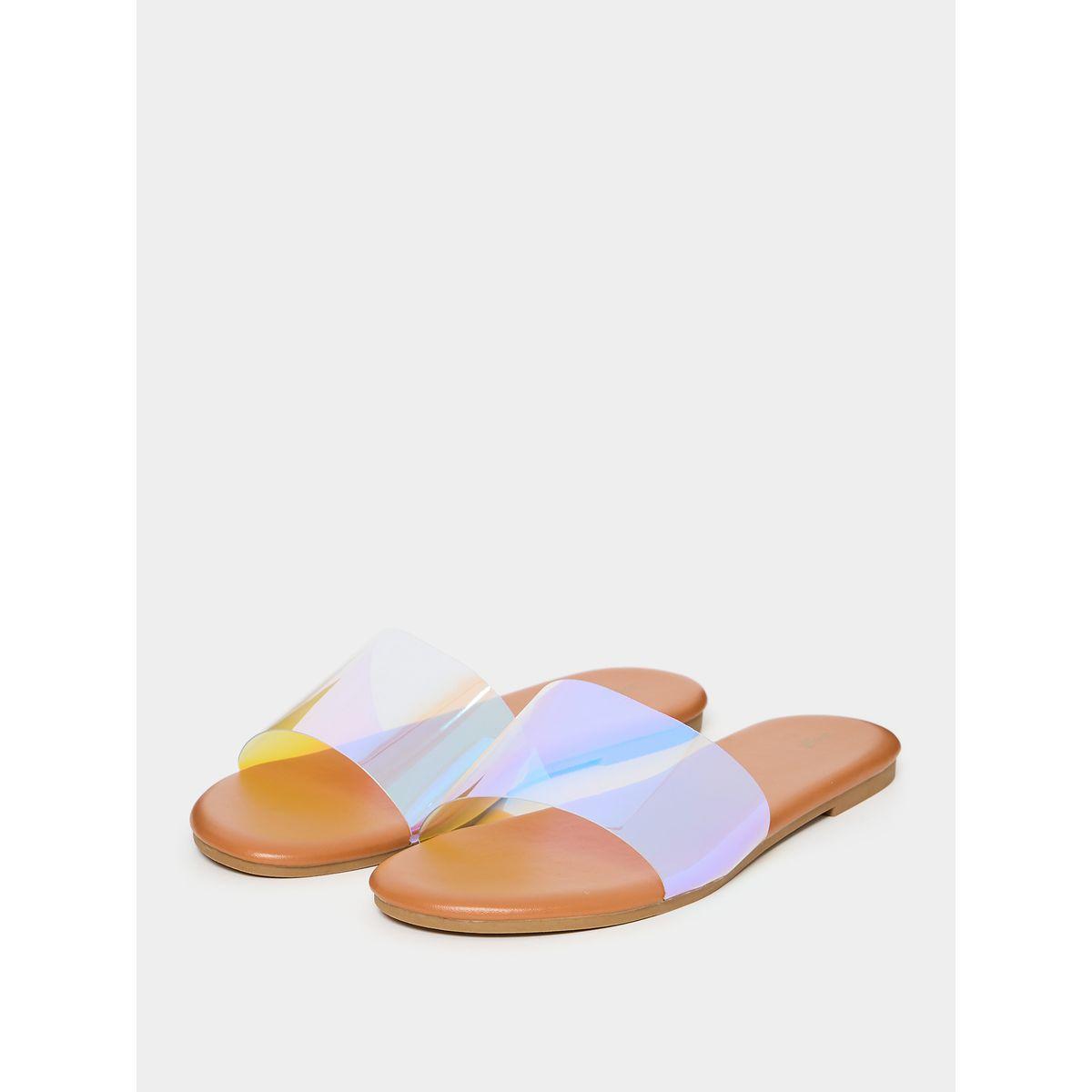 Styli Iridescent Strap Flat Sandal-women-shoes-sandals-flats-image-3