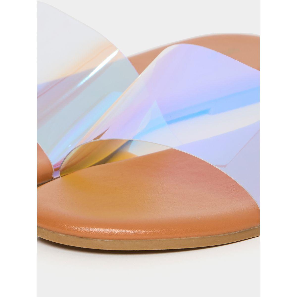 Styli Iridescent Strap Flat Sandal-women-shoes-sandals-flats-image-6