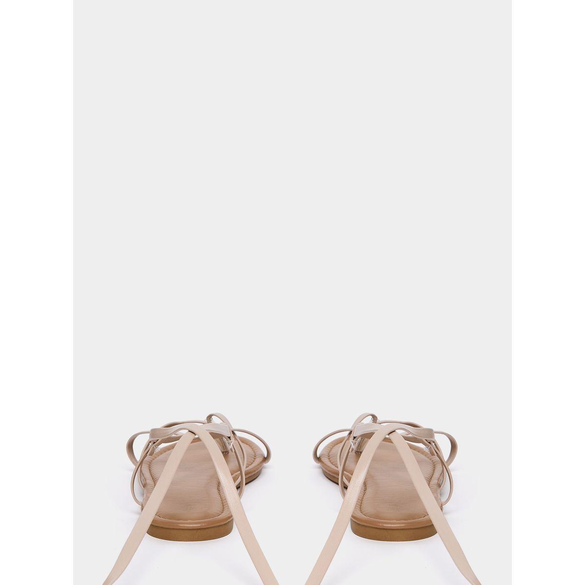 Styli Gladiator Tie Around Flat Sandals-women-shoes-sandals-flats-image-4