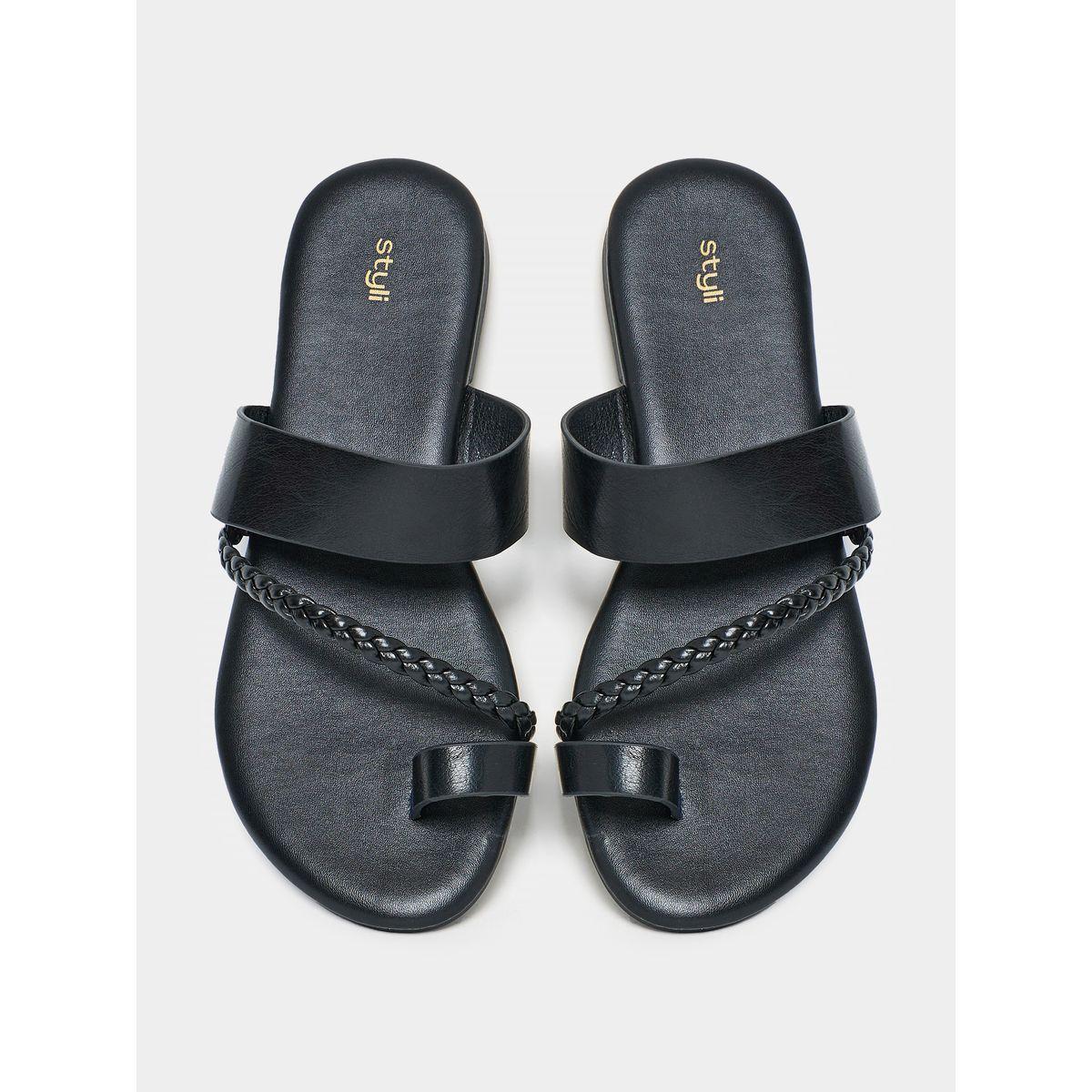صندل فلات بسيور مضفرة-women-shoes-sandals-flats-image-3