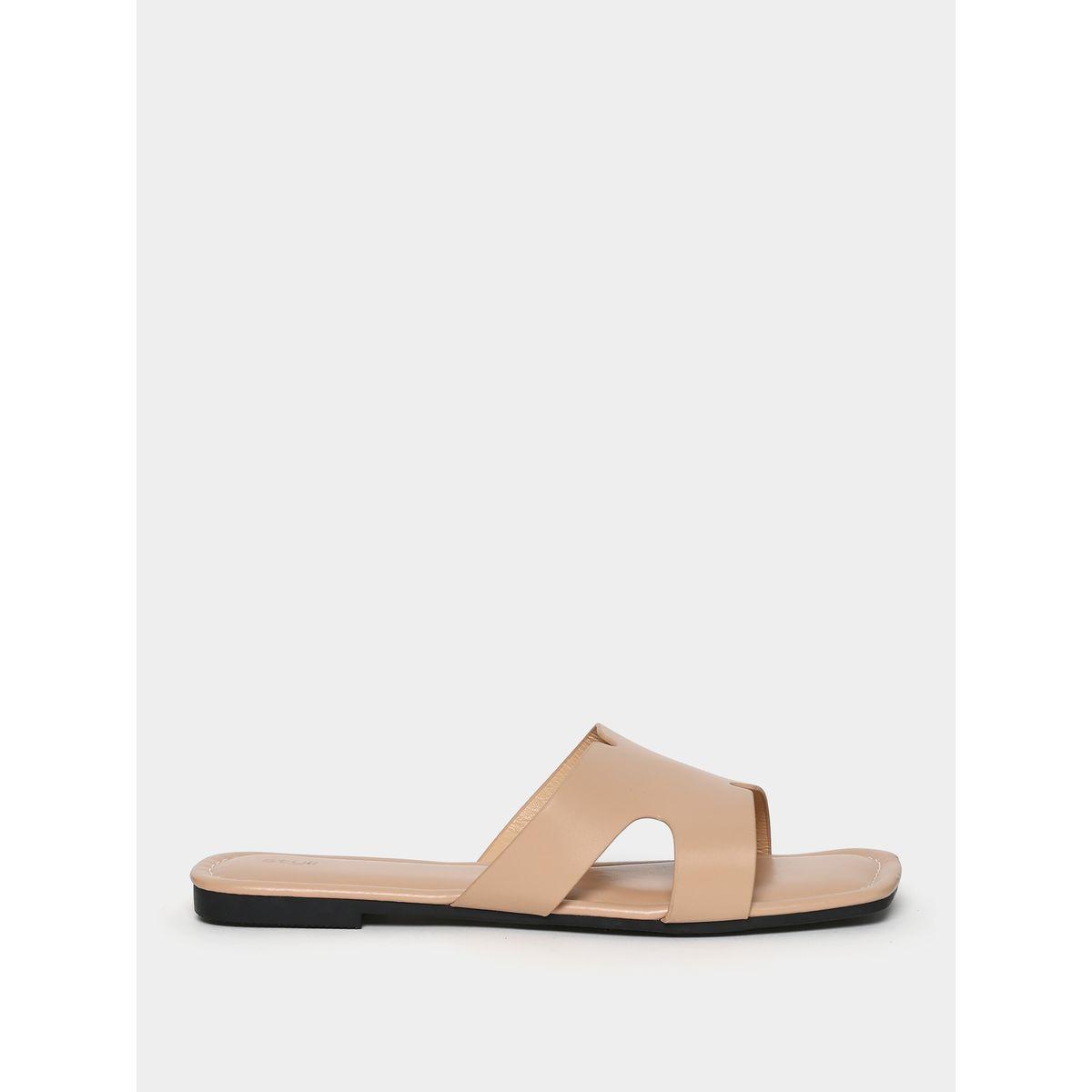 Styli Wide Strap Flat Sandals-women-shoes-sandals-flats-image-2