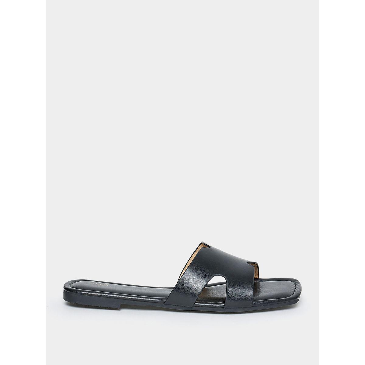 Styli Wide Strap Flat Sandals-women-shoes-sandals-flats-image-2