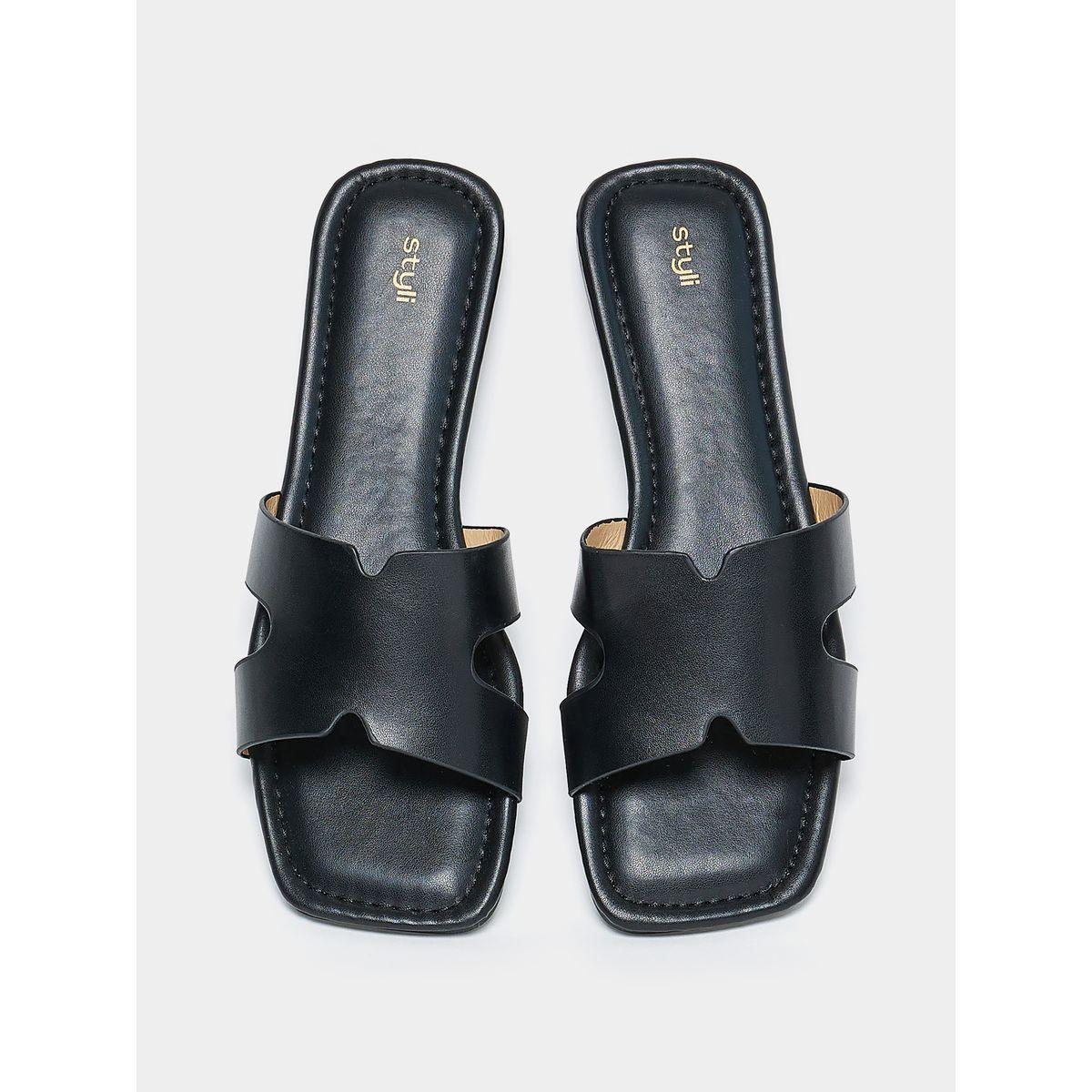 Styli Wide Strap Flat Sandals-women-shoes-sandals-flats-image-4