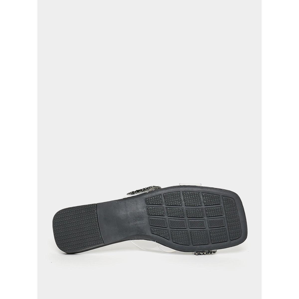 Styli Embellished Cross Strap Flat Sandals-women-shoes-sandals-flats-image-7