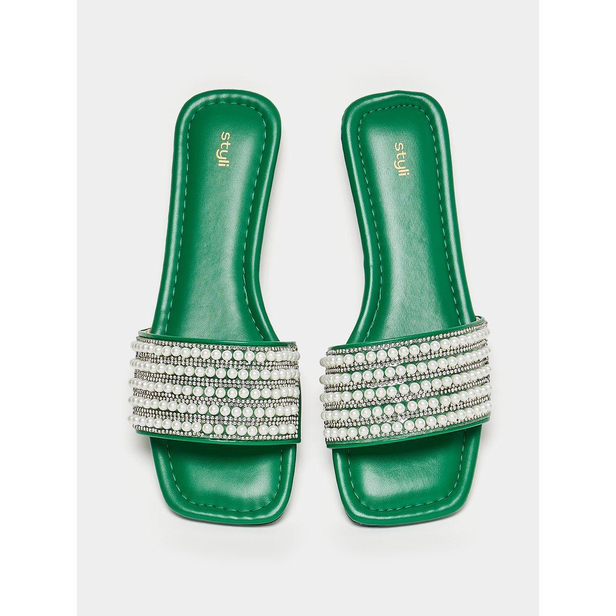 Styli Embellished Strap Flat Sandals-women-shoes-sandals-flats-image-5