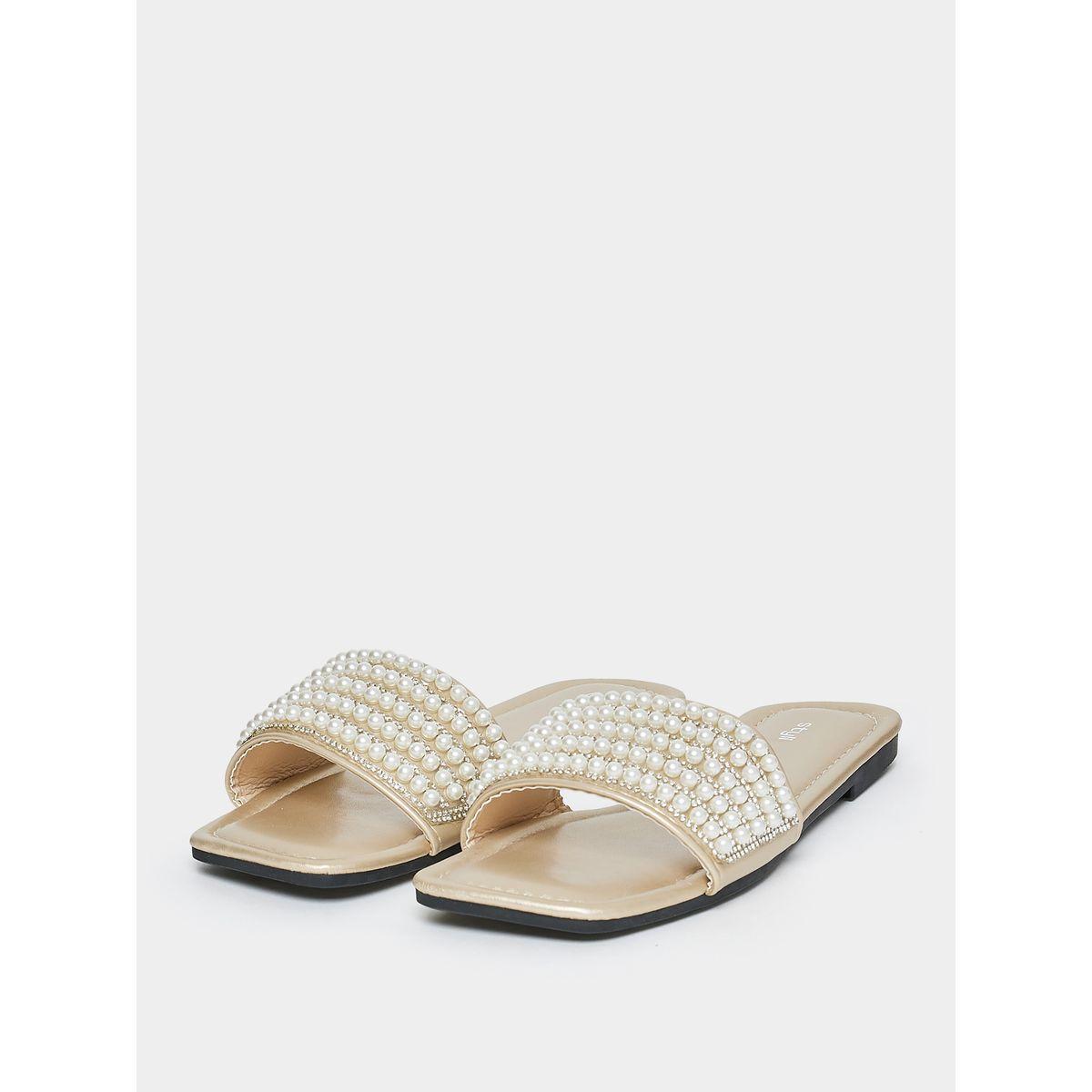 Styli Embellished Strap Flat Sandals-women-shoes-sandals-flats-image-3