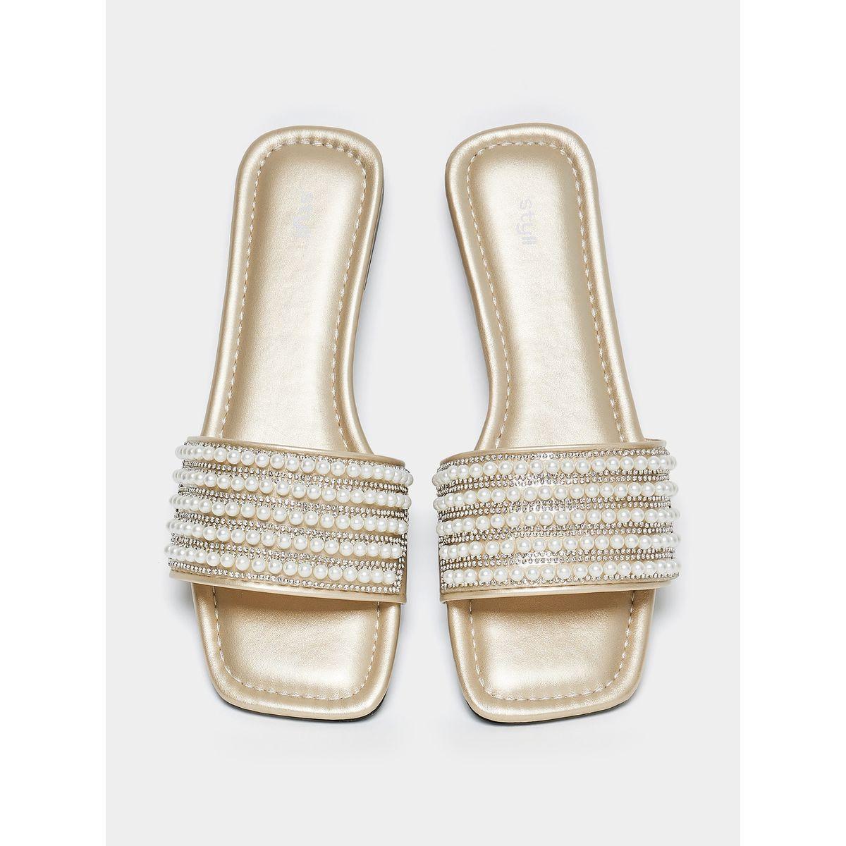 Styli Embellished Strap Flat Sandals-women-shoes-sandals-flats-image-5