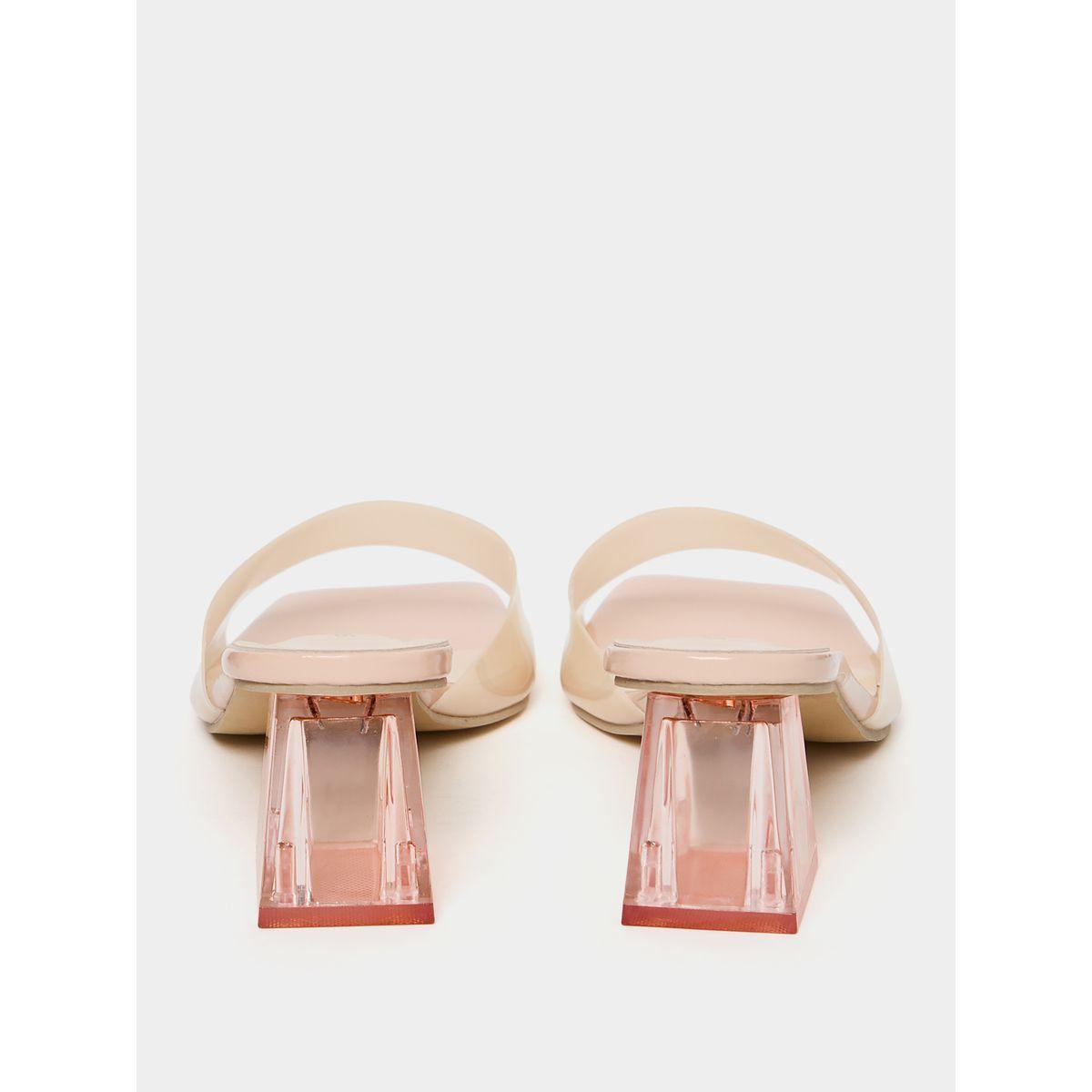 Styli Transparent Detail Thin Strap Block Heel Sandal-women-shoes-heels-image-4