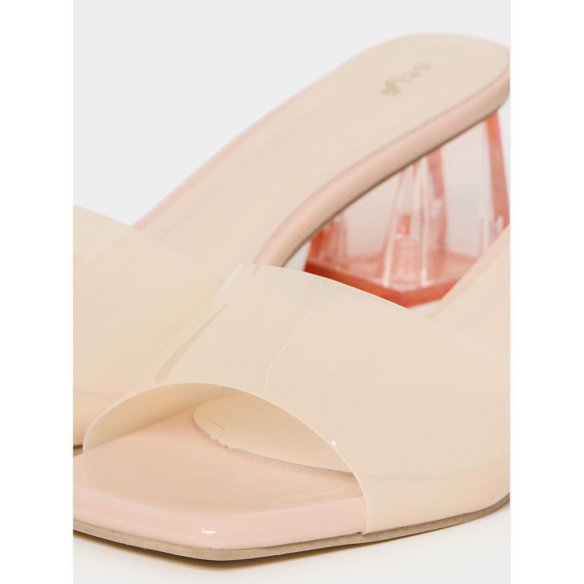 Styli Transparent Detail Thin Strap Block Heel Sandal-women-shoes-heels-image-6