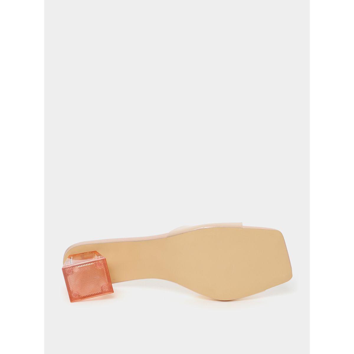Styli Transparent Detail Thin Strap Block Heel Sandal-women-shoes-heels-image-7