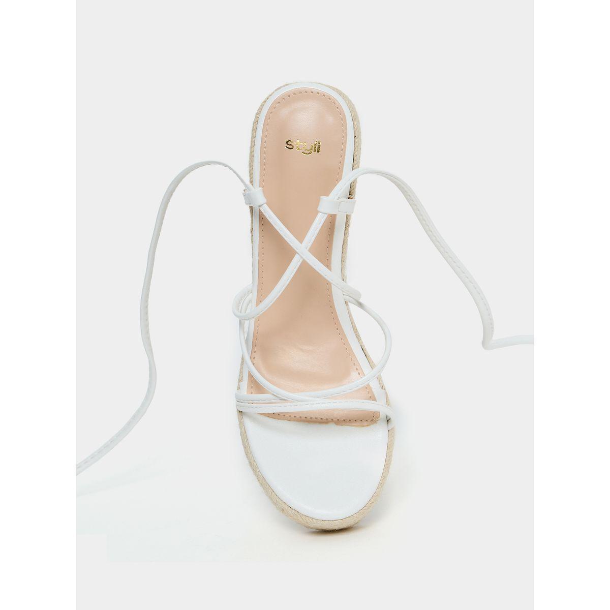 Styli Gladiator Tie Around Wedge Heel Sandal-women-shoes-heels-image-4