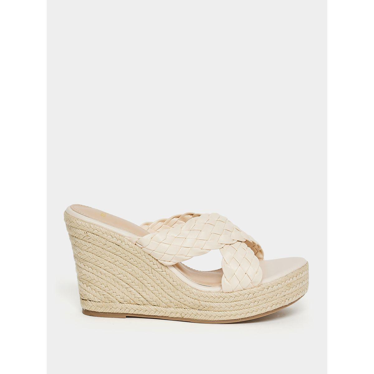 Styli Braided Cross Band Wedge Sandals-women-shoes-heels-image-2