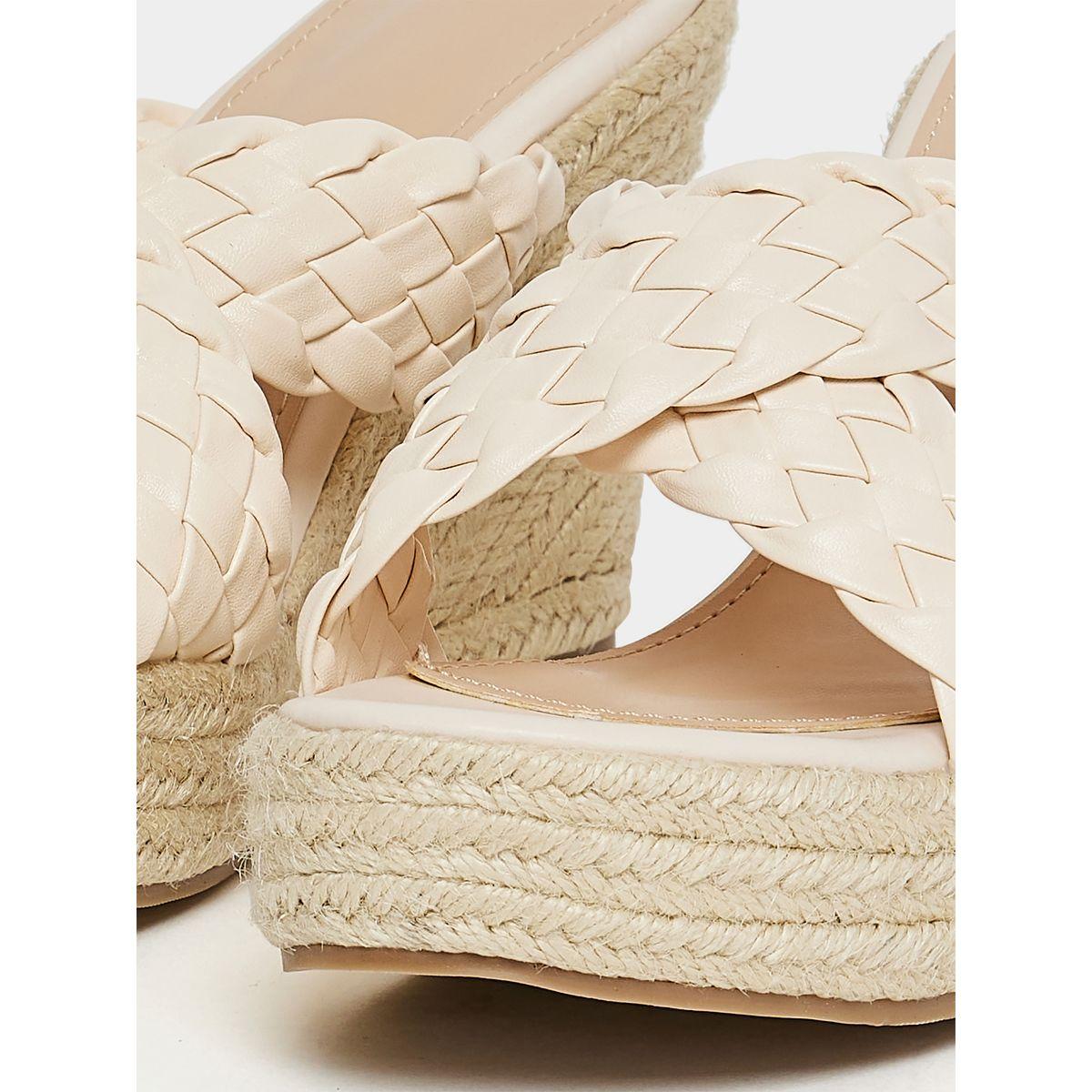 Styli Braided Cross Band Wedge Sandals-women-shoes-heels-image-6