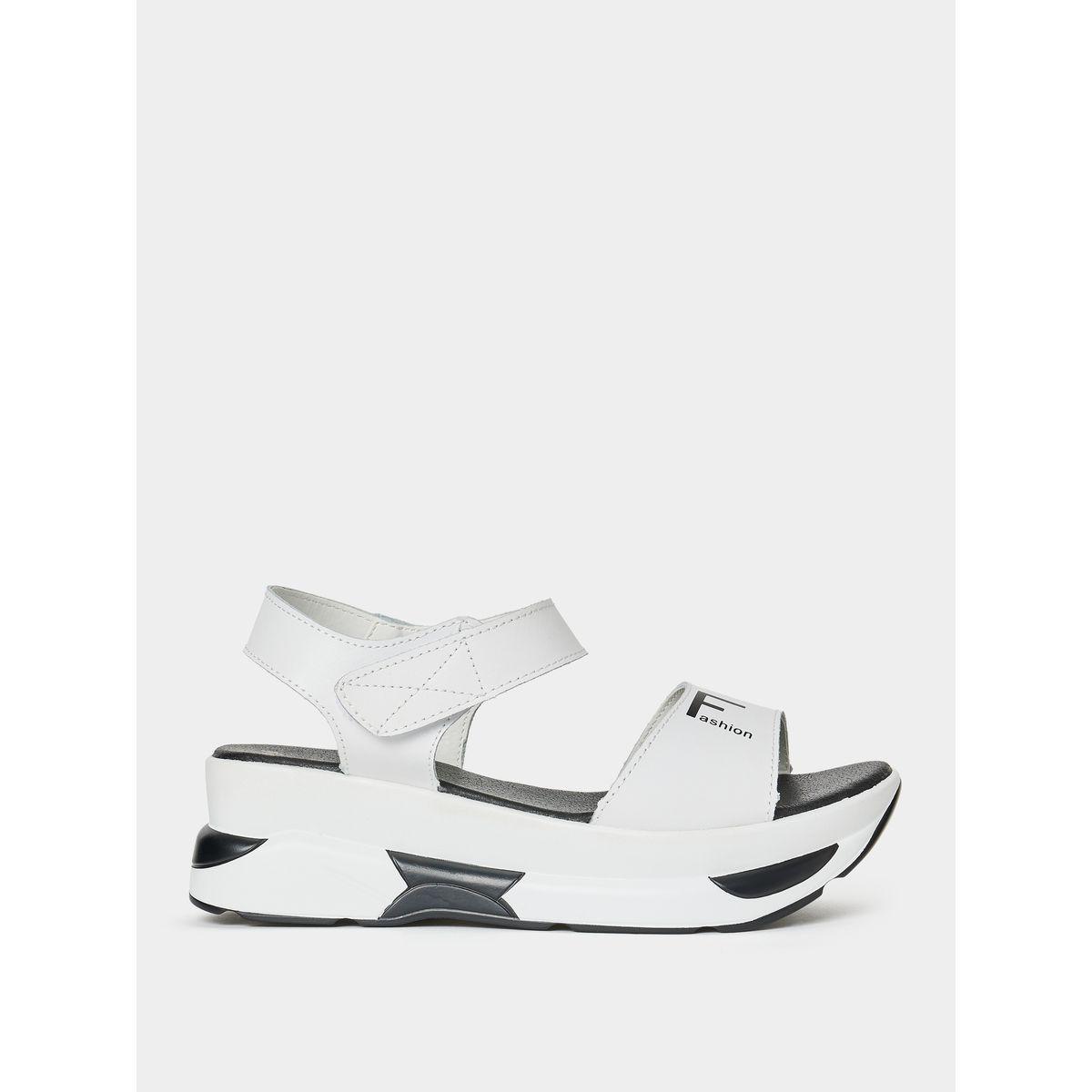 Styli Chunky Sole Velcro Strap Sandals-women-shoes-heels-image-1