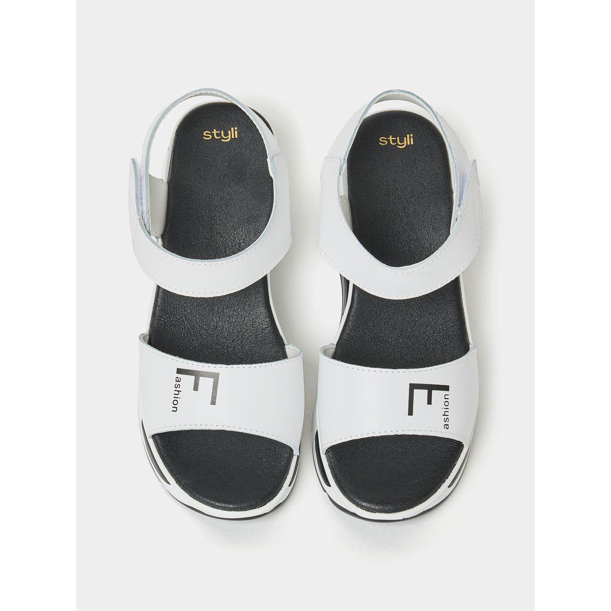 Styli Chunky Sole Velcro Strap Sandals-women-shoes-heels-image-5
