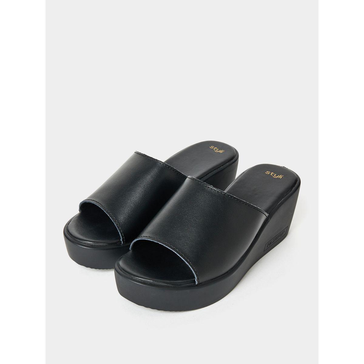 Styli Wide Strap Wedge Sandals-women-shoes-heels-image-3