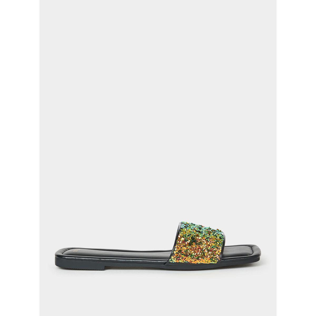 صندل فلات بسير منمق-women-shoes-sandals-flats-image-1