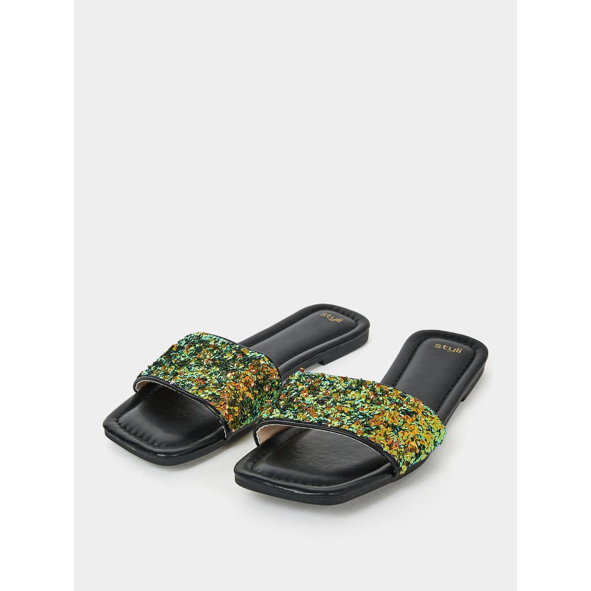 Styli Embellished Strap Flat Sandals-women-shoes-sandals-flats-image-2