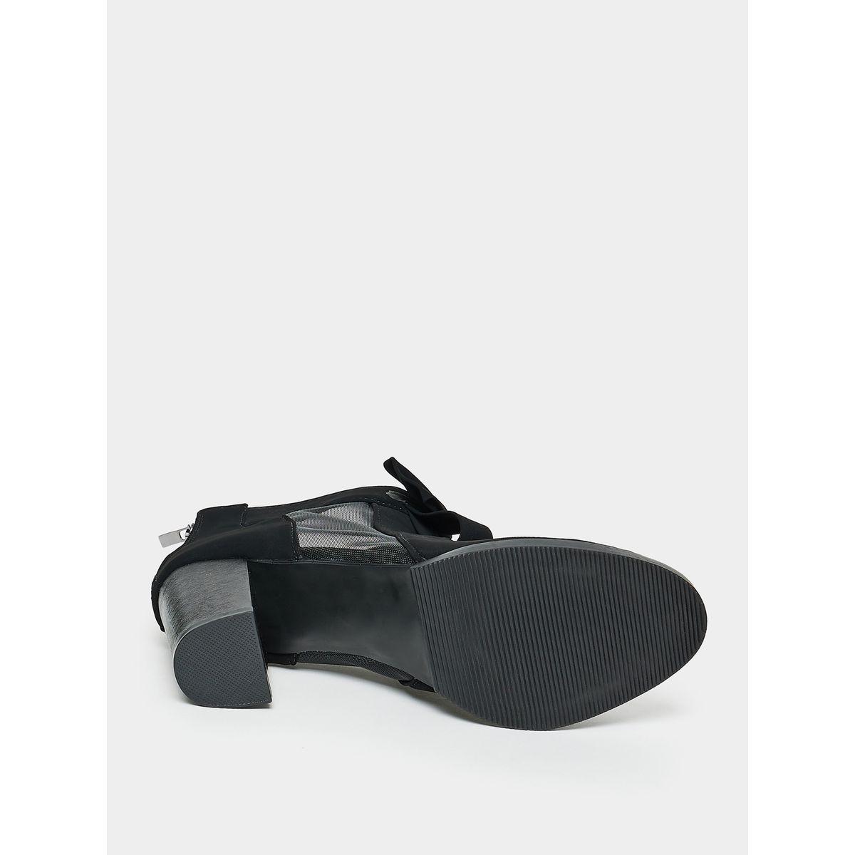 Styli Bow Detail Peep Toe Heel Sandals-women-shoes-heels-image-7