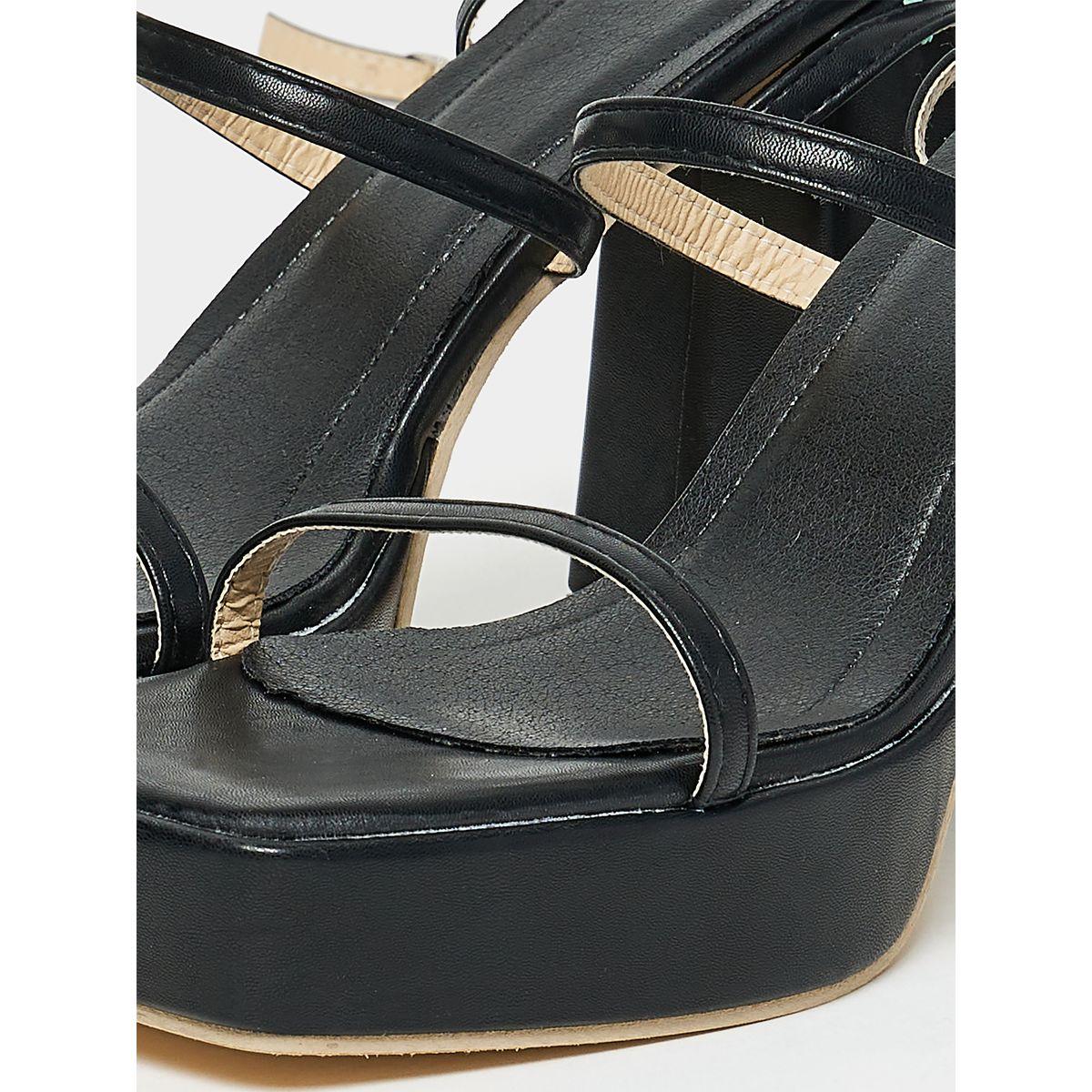 Styli Cross Tie-Up Block Heel Sandals-women-shoes-heels-image-6