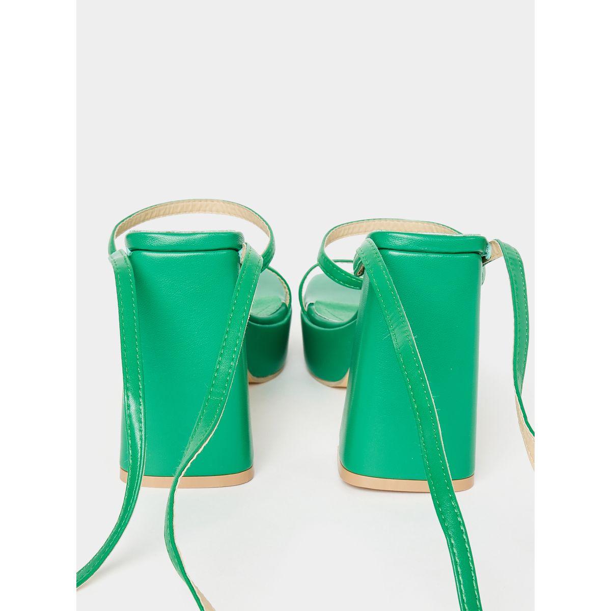 Styli Cross Tie Around Block Heel Sandals-women-shoes-heels-image-3