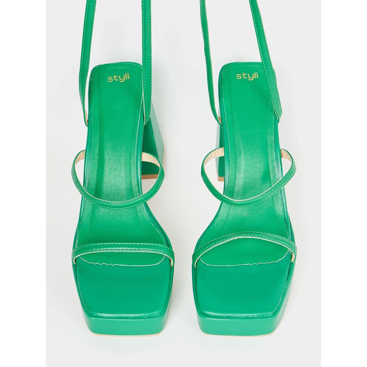 Styli Cross Tie Around Block Heel Sandals-women-shoes-heels-image-5