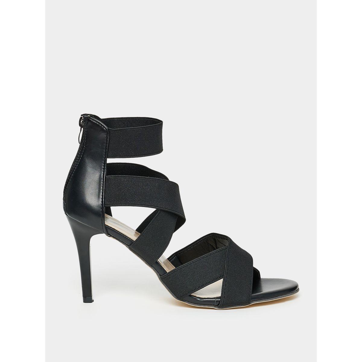 Styli Gladiator Cross Band Stiletto Heel Sandals-women-shoes-heels-image-2