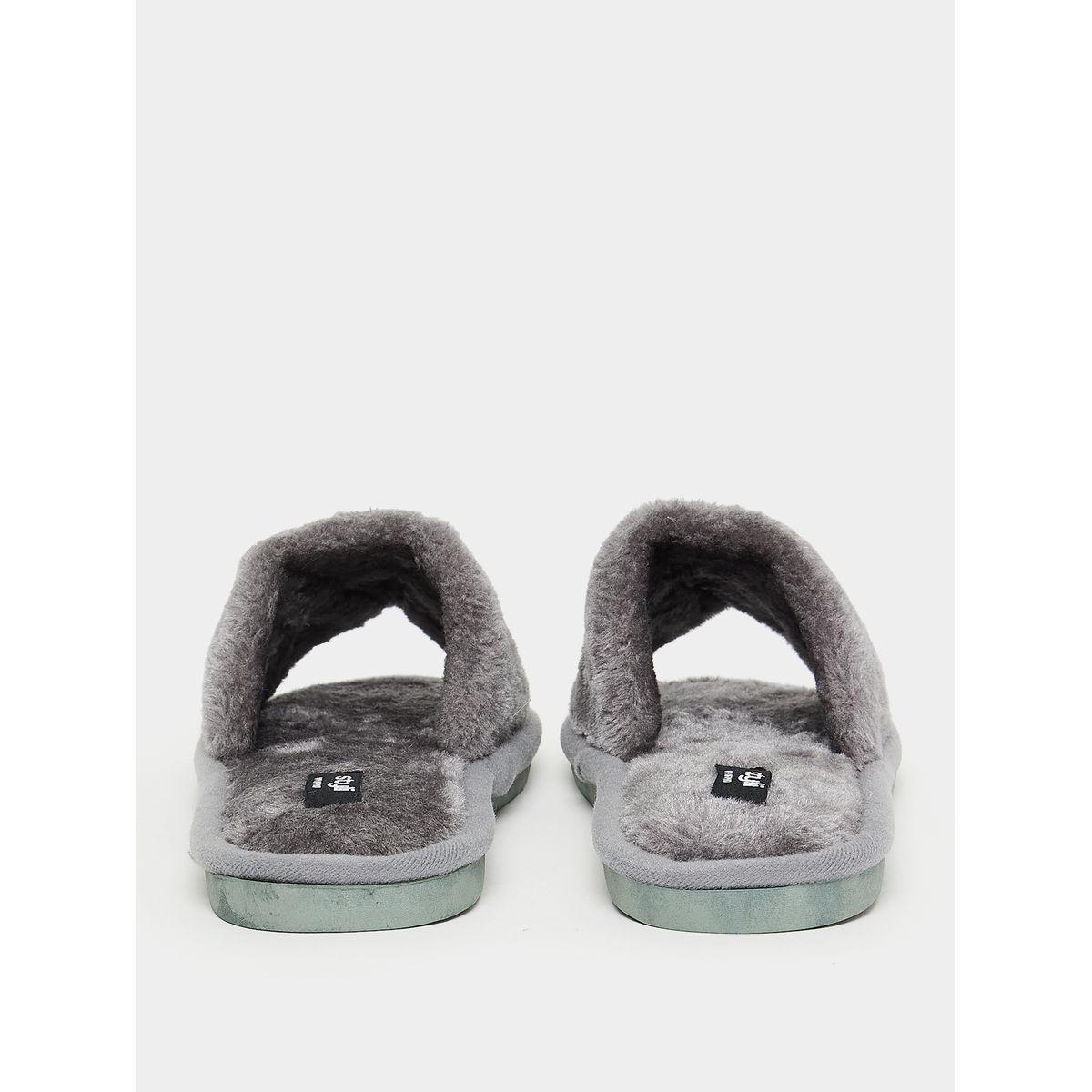 Styli Faux Fur Single Band Bedroom Slippers-women-shoes-bedroomslippers-image-5