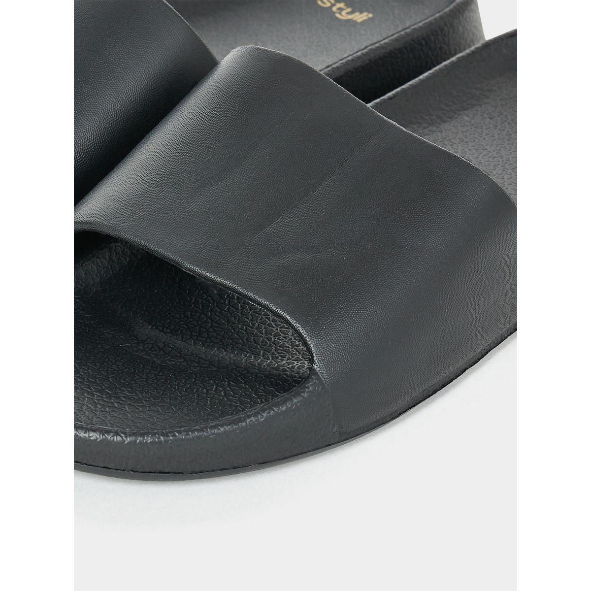 Styli Plain Wide Strap Slides-women-shoes-flipflopsandslides-image-4