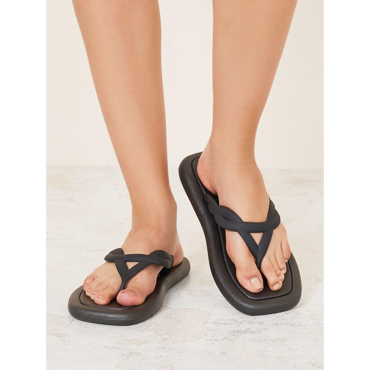 Styli Braided Strap Flip Flops-women-shoes-flipflopsandslides-image-1