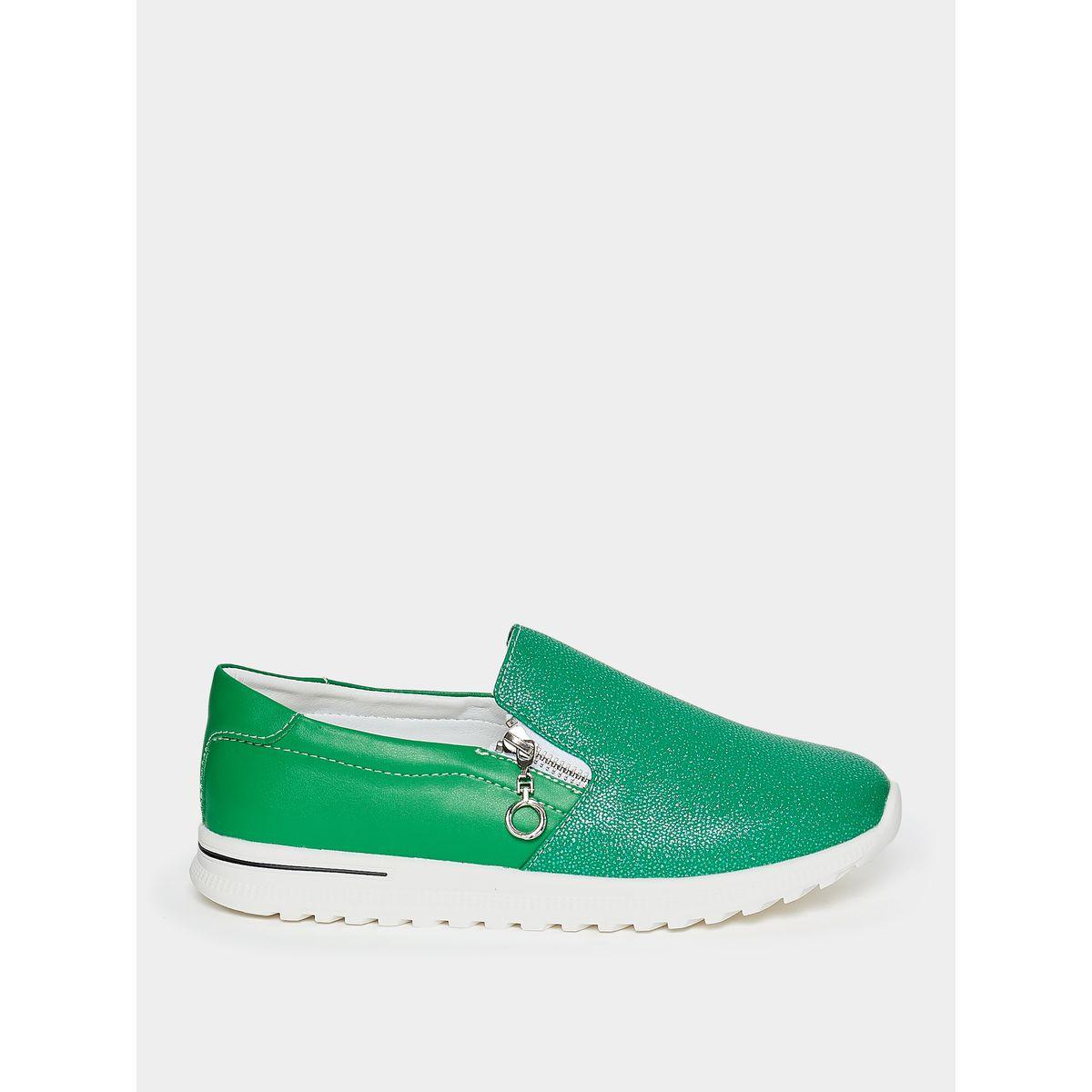 Styli Shimmer Look Zip Detail Casual Shoes-women-shoes-sneakers-image-2