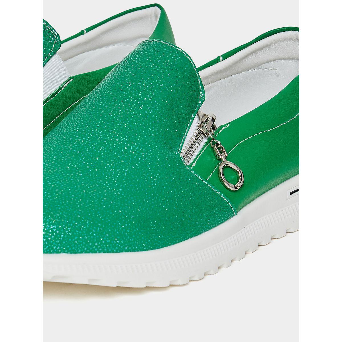 Styli Shimmer Look Zip Detail Casual Shoes-women-shoes-sneakers-image-6
