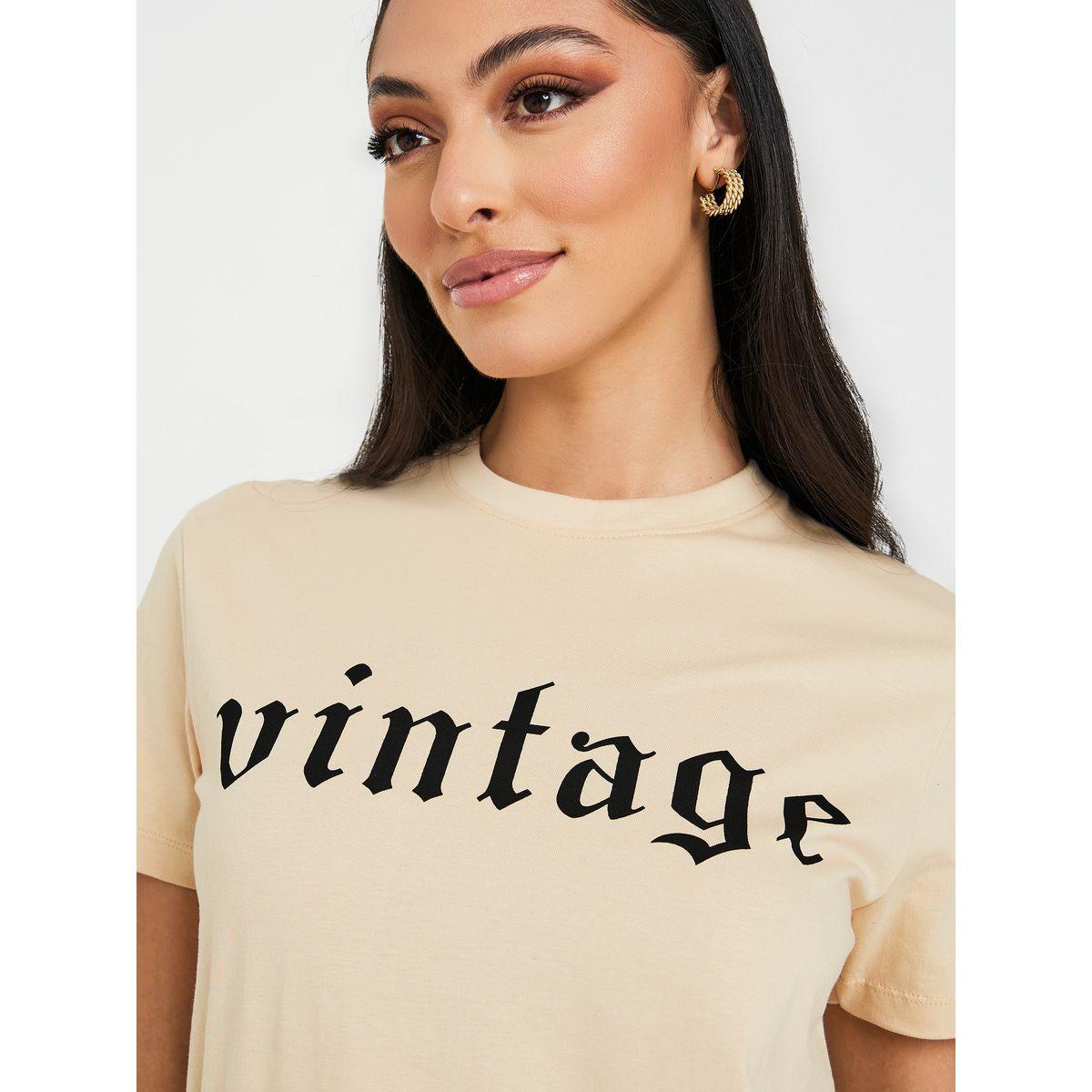 Styli Regular Fit Vintage Slogan Print T-shirt-women-clothing-tshirts-image-4